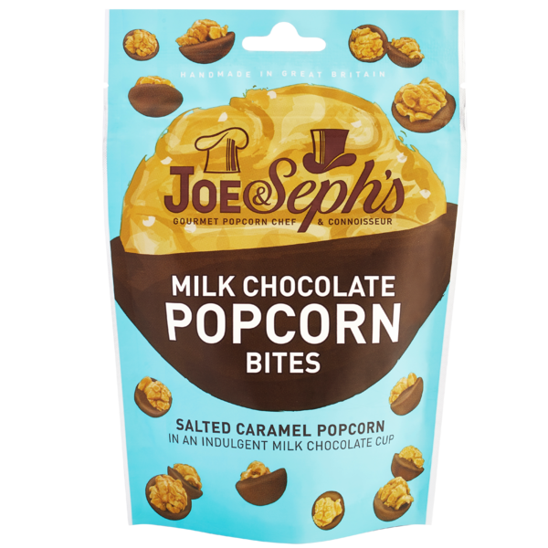 Joe & Sephs - Milk Chocolate Popcorn Bites 63g 