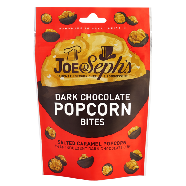 Joe & Sephs - Dark Chocolate Popcorn Bites 63g 
