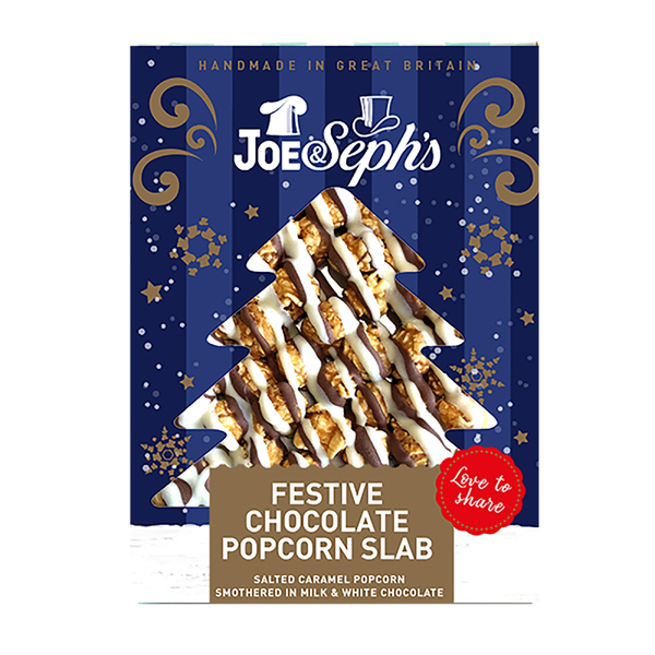 Joe & Seph's Festive Chocolate Popcorn Slab 115g 