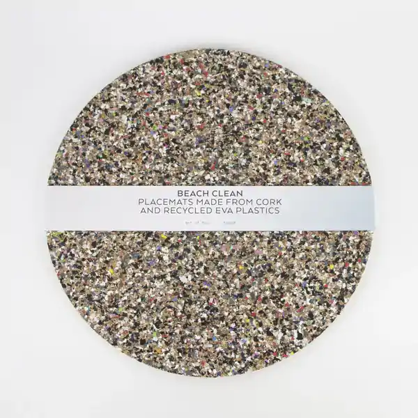 LL Cork Beach Clean Max Round Placemat Set of 4  (1)