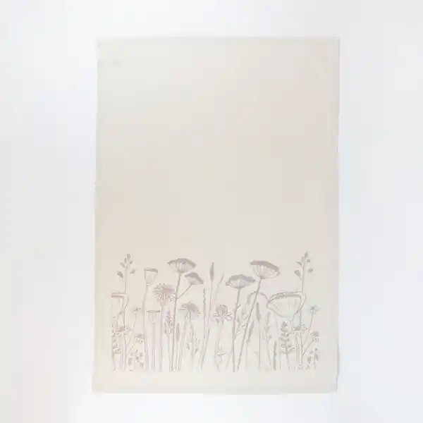 LL Organic Cotton Tea Towel - Flowers  (1)