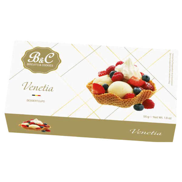 Hamlet B & C Ice Cream Wafers "Venetia" Black / Silver 55g (12)