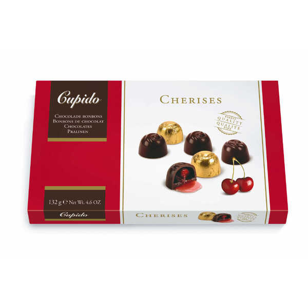 Cupido Chocolate with Cherries 132g (10)
