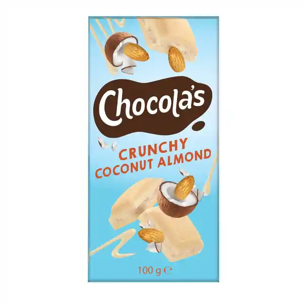 Hamlet Chocolas Bar - Crunchy Coconut Almond 100g (30)