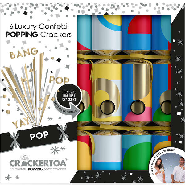 Mistletoe & Merry Crackertoa - Springloaded Christmas Crackers - Colour Pop