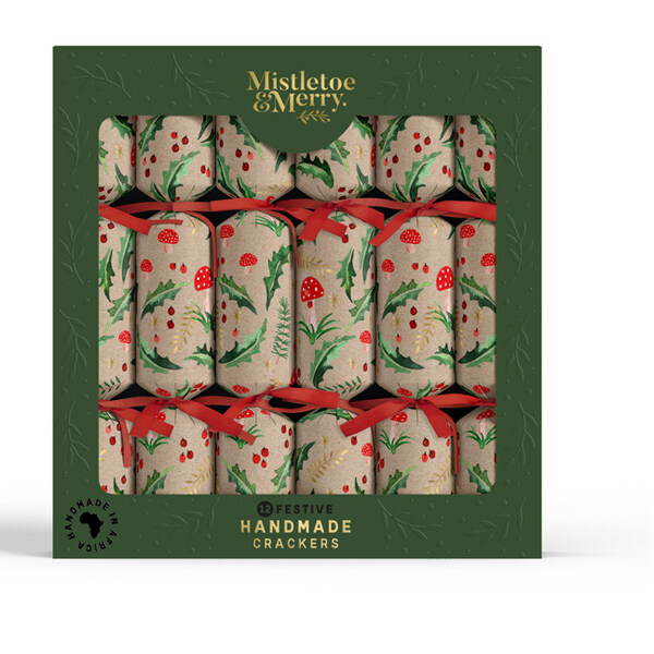 Mistletoe & Merry Festive 12s: KRAFT TOADSTOOLS (12)
