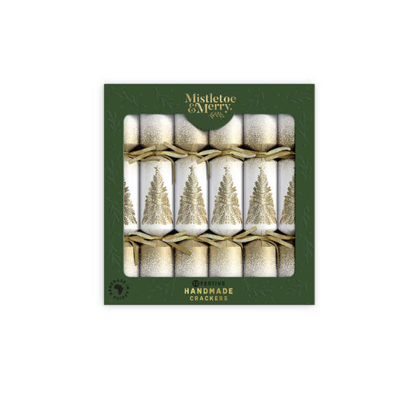 Mistletoe & Merry Festive Gold Trees (12)