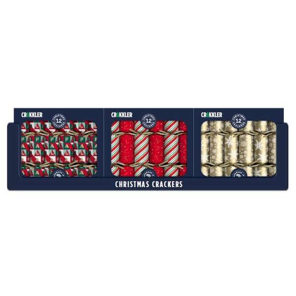 Mistletoe & Merry CRAKKLER Mini Display Tray with 3 Assorted Designs (9)