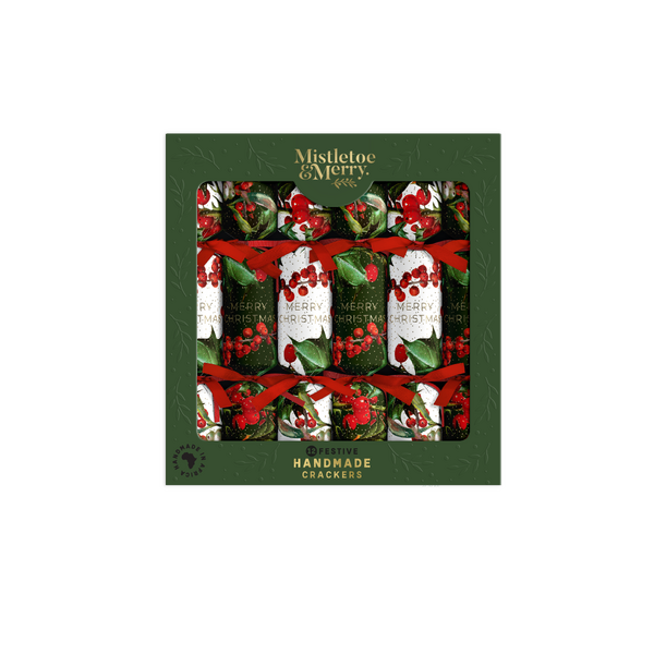 Mistletoe & Merry - Festive 12's - Holly & Berry Sprigs 12" - 12 per tray  (12)