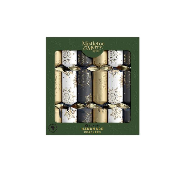 Mistletoe & Merry - Luxury - Metallic Snowflakes 14" - 6 per tray  (12)