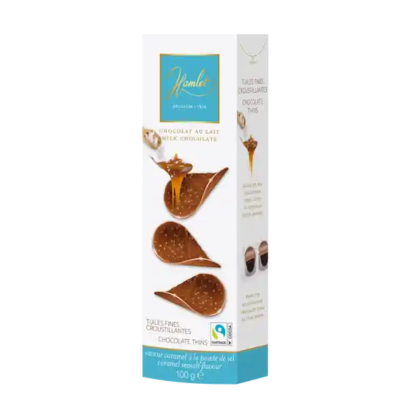 Hamlet Chocolate Thins - Caramel Sea Salt 100g (12)