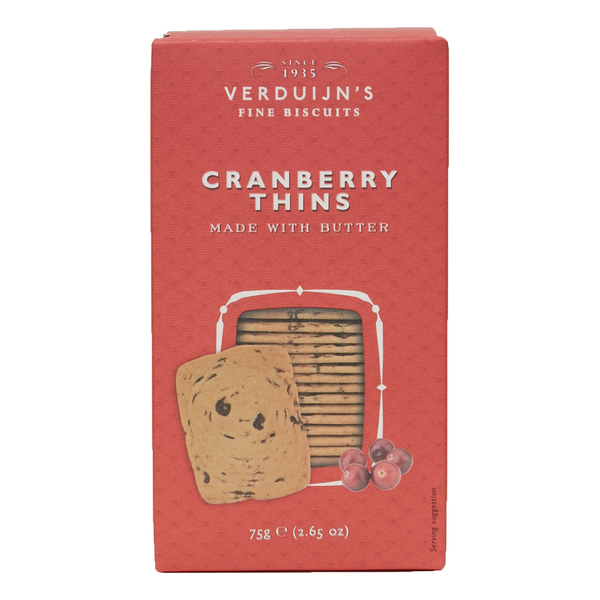 Verduijn's Cranberry Thins with Butter Red Box 