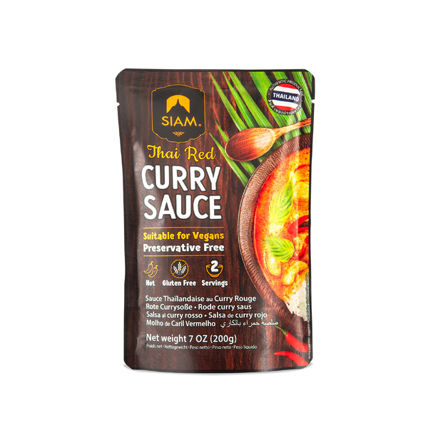 SIAM Red Curry Sauce 200g (6)