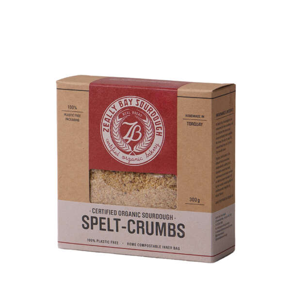 Zeally Bay Sourdough Certified Organic Spelt Crumbs 300g (12)