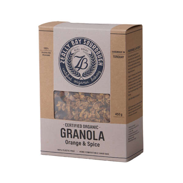 Zeally Bay Sourdough Certified Organic Granola - Orange Spice 450g (12)