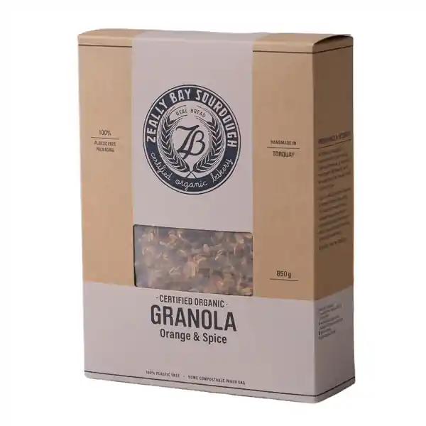 Zeally Bay Sourdough Certified Organic Granola - Orange Spice 850g (6)