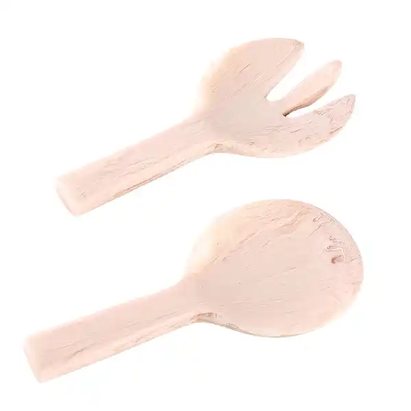 Nashi Home Short Handle Salad Servers 2pc-Blush  (1)