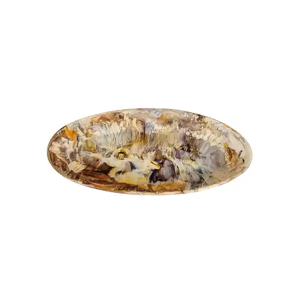 Nashi Home Oval Platter Small-Mocha  (1)