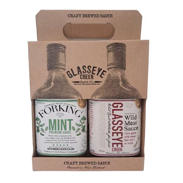 Glasseye Greek Twin Pack - Wild Meat Sauce & Forking Mint Sauce 820g (10)