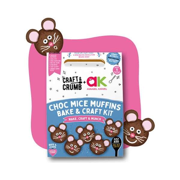 Craft & Crumb x Annabel Karmel Choc Mice Muffins Bake & Craft Kit 235g 235g (6)